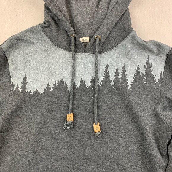Tentree Mens Sweater Small Gray Juniper Hoodie Pullover Organic Cotton Outdoor - Picture 2 of 9
